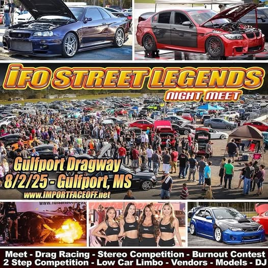 Import Faceoff Street Legends Night Meet THIS Saturday August 2nd